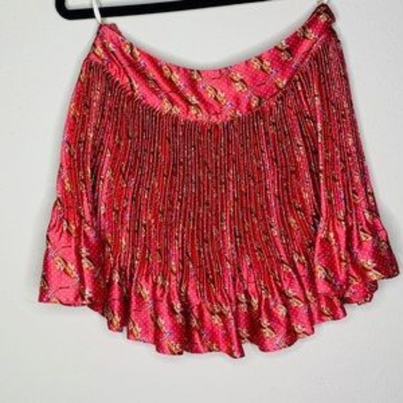Anthropologie Dresses & Skirts - Anthropologie farm rio pink pleated skirt